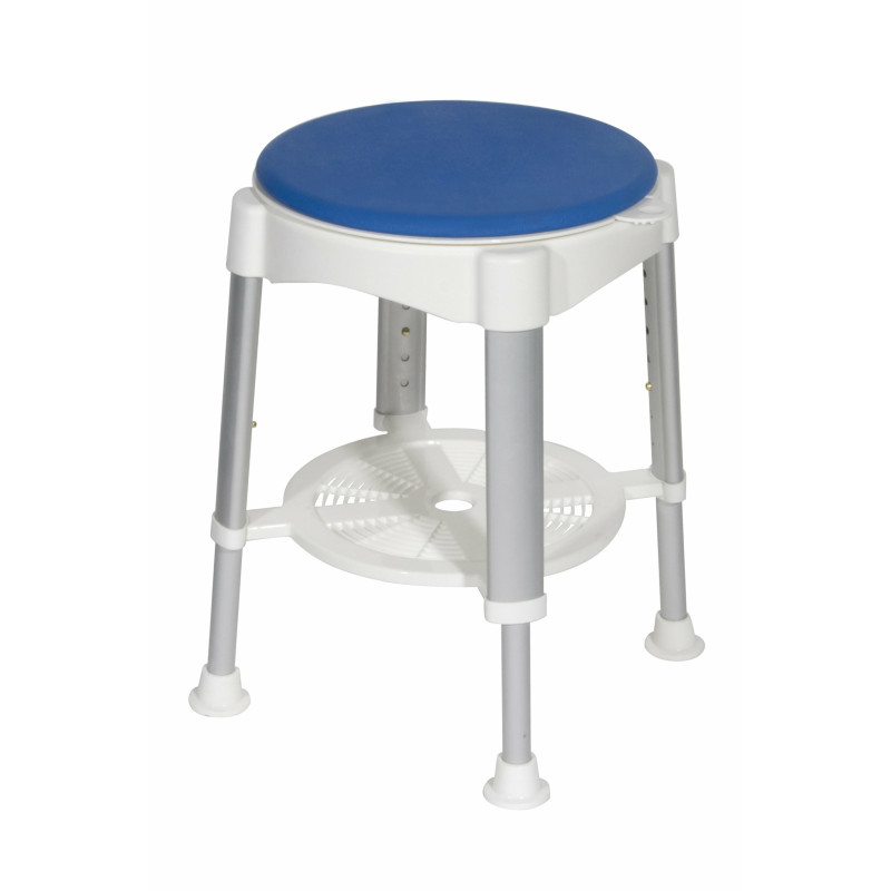 Tabouret de douche assise rotative