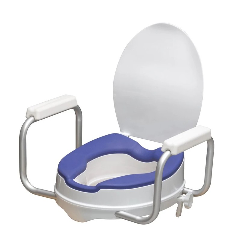 Rehausse WC avec accoudoirs | MBE MEDICAL
